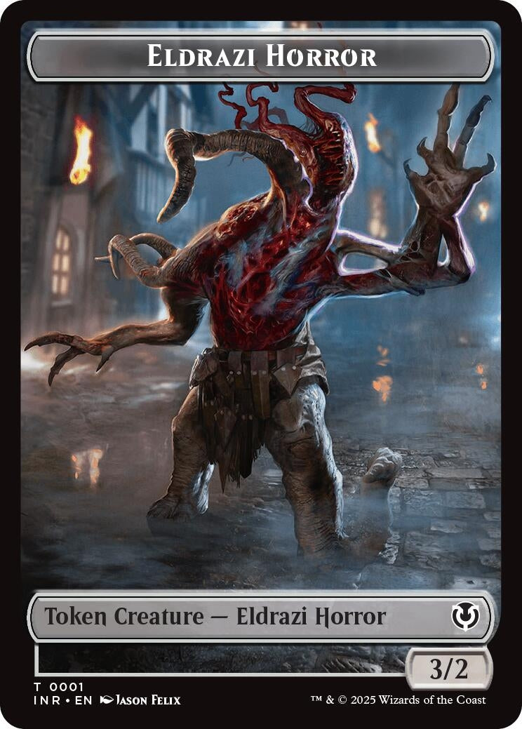Image for Eldrazi Horror // Human Soldier (0003) Double-Sided Token (Innistrad Remastered) (1 // 3) - Magic: The Gathering