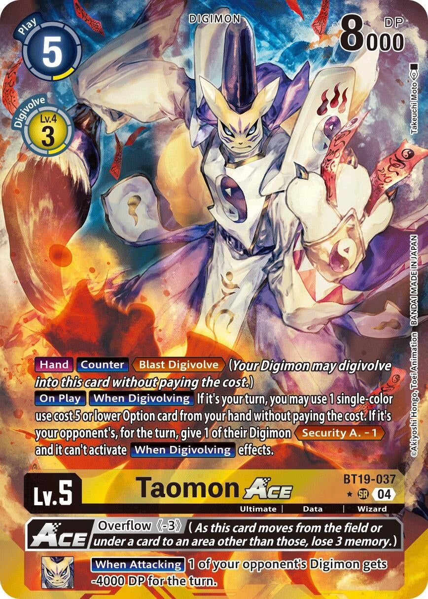 Image for Taomon ACE (Alternate Art) (BT19-20) (BT19-037 SR) - Digimon Card Game