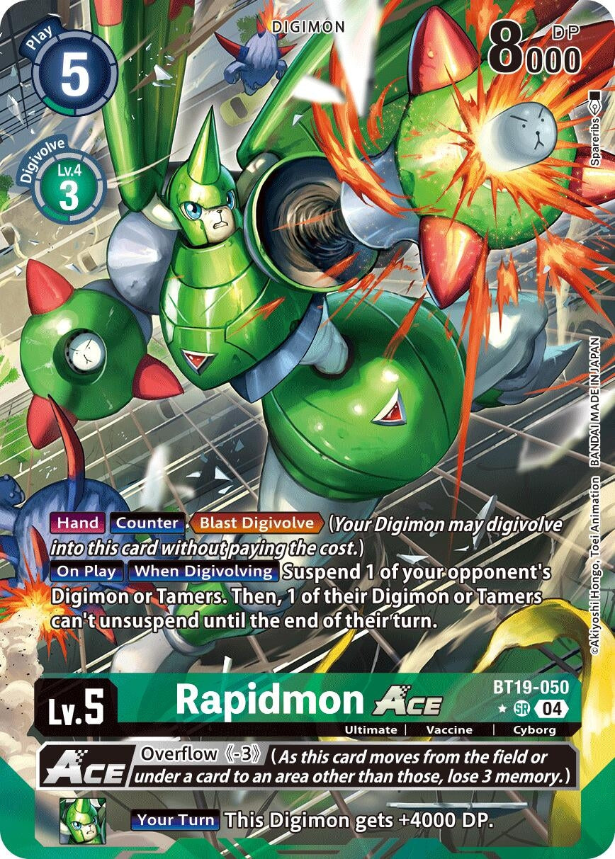 Image for Rapidmon ACE (Alternate Art) (BT19-20) (BT19-050 SR) - Digimon Card Game