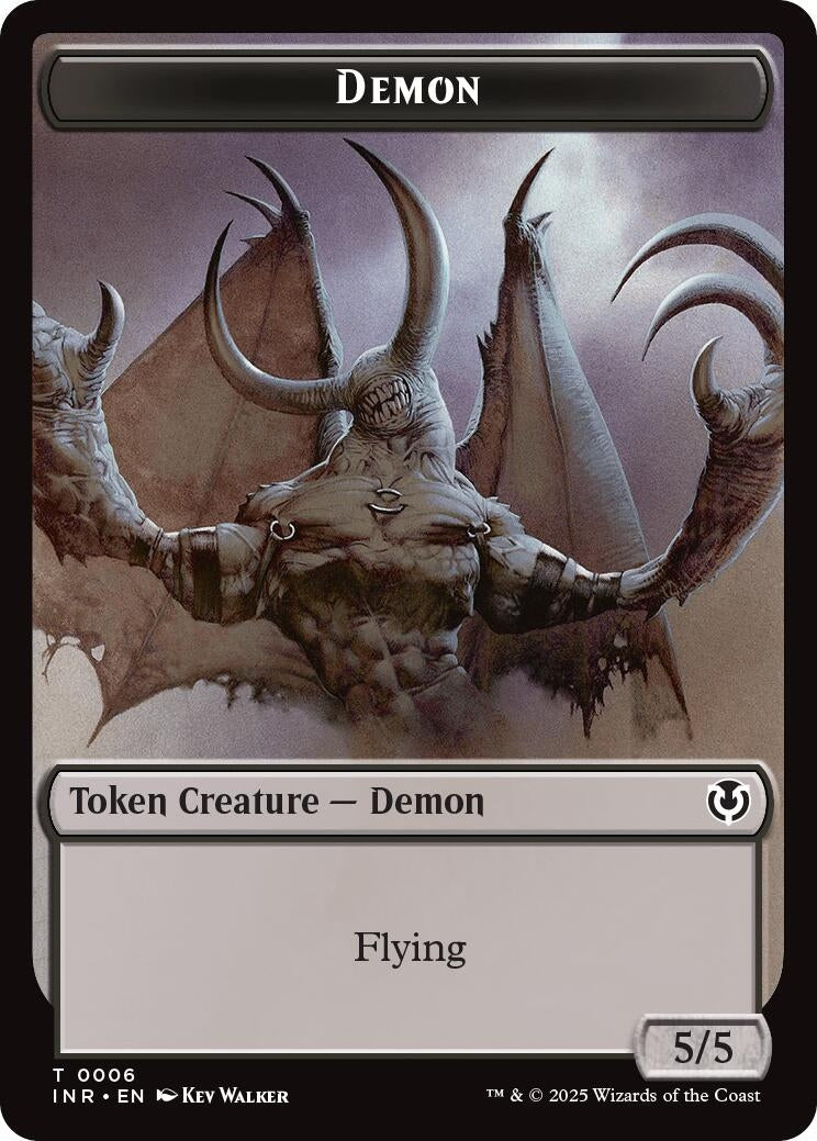 Image for Demon // Human Cleric Double-Sided Token (Innistrad Remastered) (6 // 19) - Magic: The Gathering
