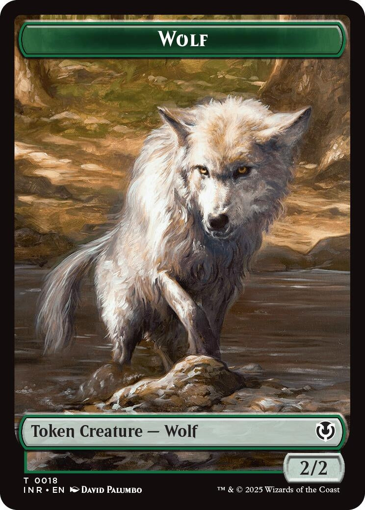 Image for Wolf (0018) // Emblem - Arlinn, Embraced by the Moon Double-Sided Token (Innistrad Remastered) (18 // 23) - Magic: The Gathering