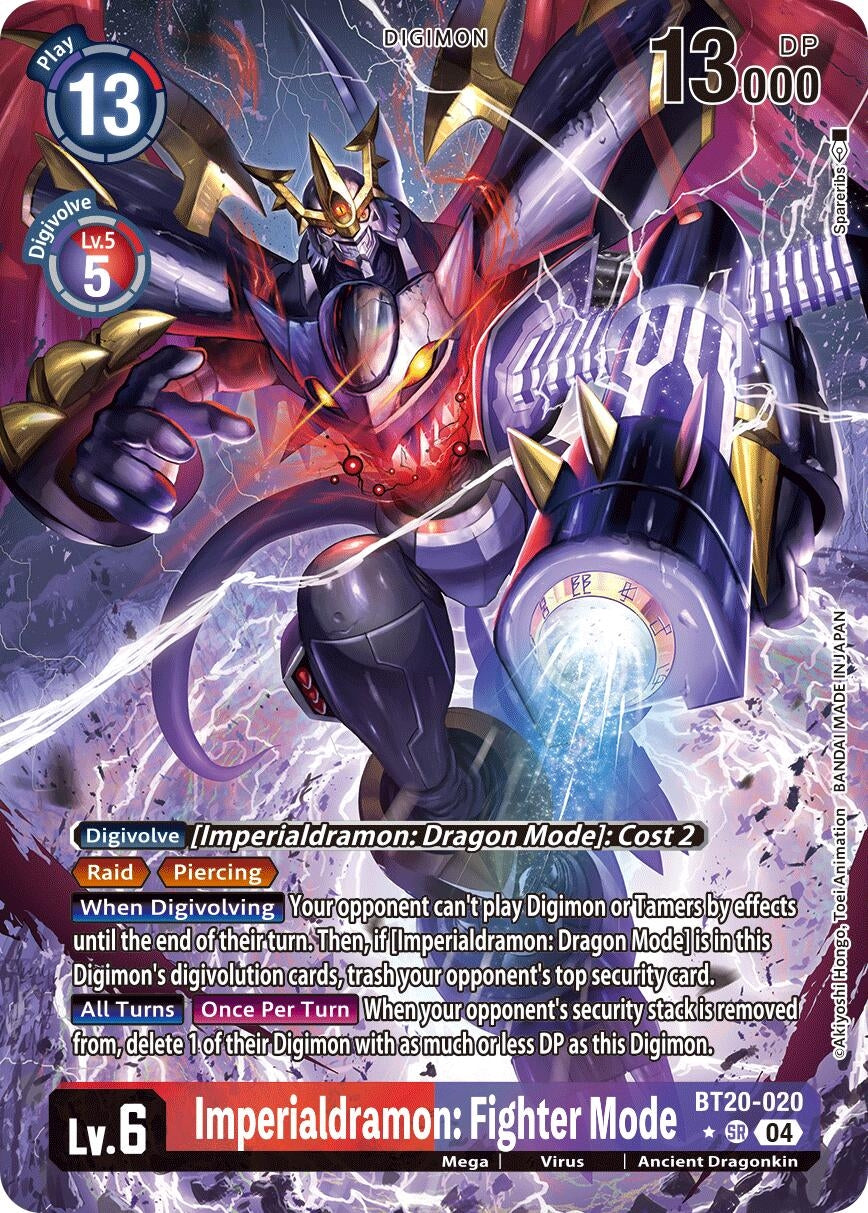 Image for Imperialdramon: Fighter Mode (Alternate Art) (BT19-20) (BT20-020 SR) - Digimon Card Game