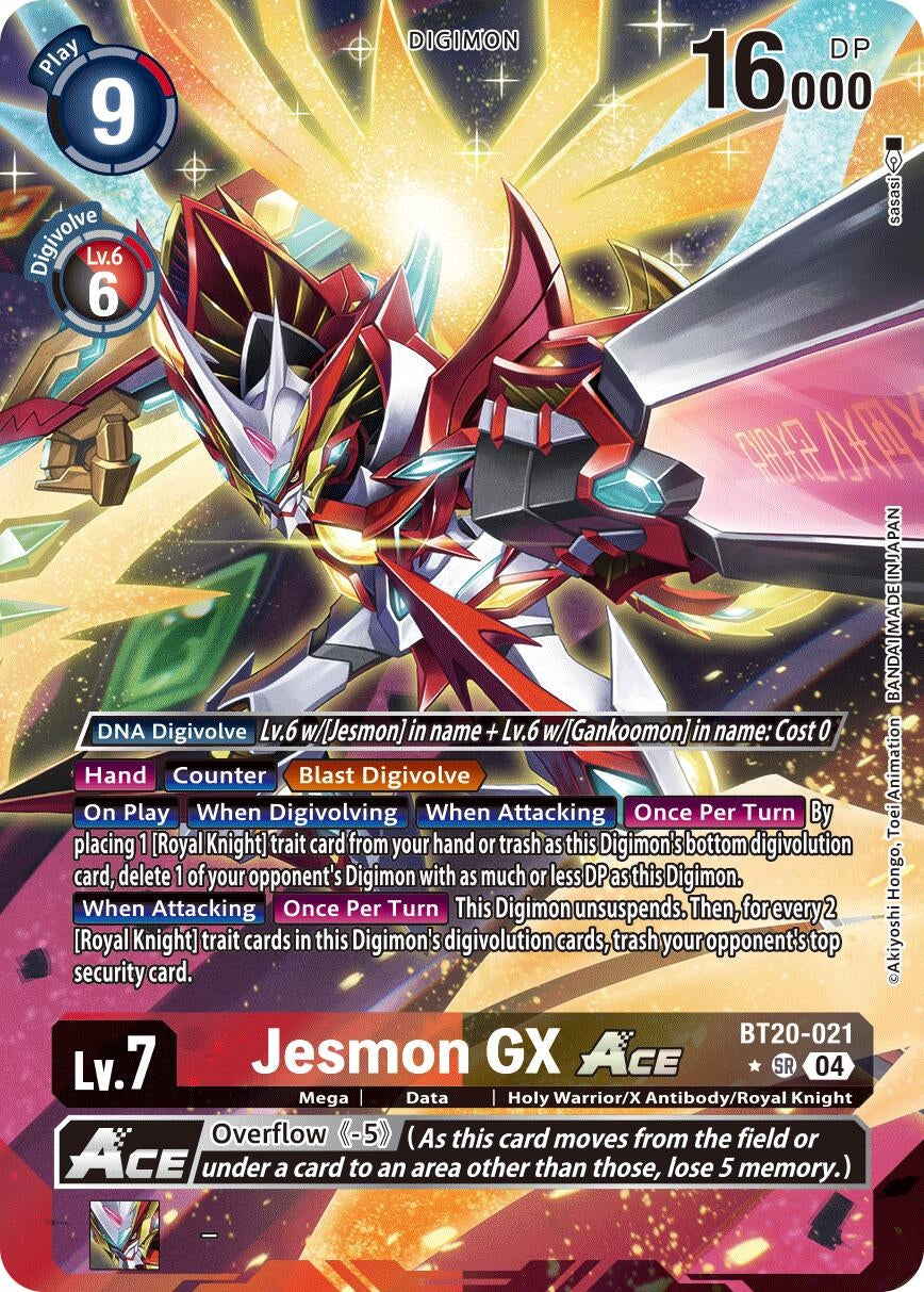 Image for Jesmon GX ACE (Alternate Art) (BT19-20) (BT20-021 SR) - Digimon Card Game