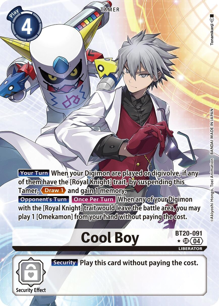 Image for Cool Boy (Alternate Art) (BT19-20) (BT20-091 SR) - Digimon Card Game