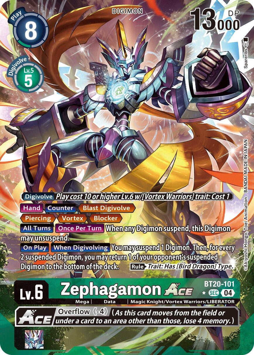 Image for Zephagamon ACE (Alternate Art) (BT19-20) (BT20-101 SEC) - Digimon Card Game