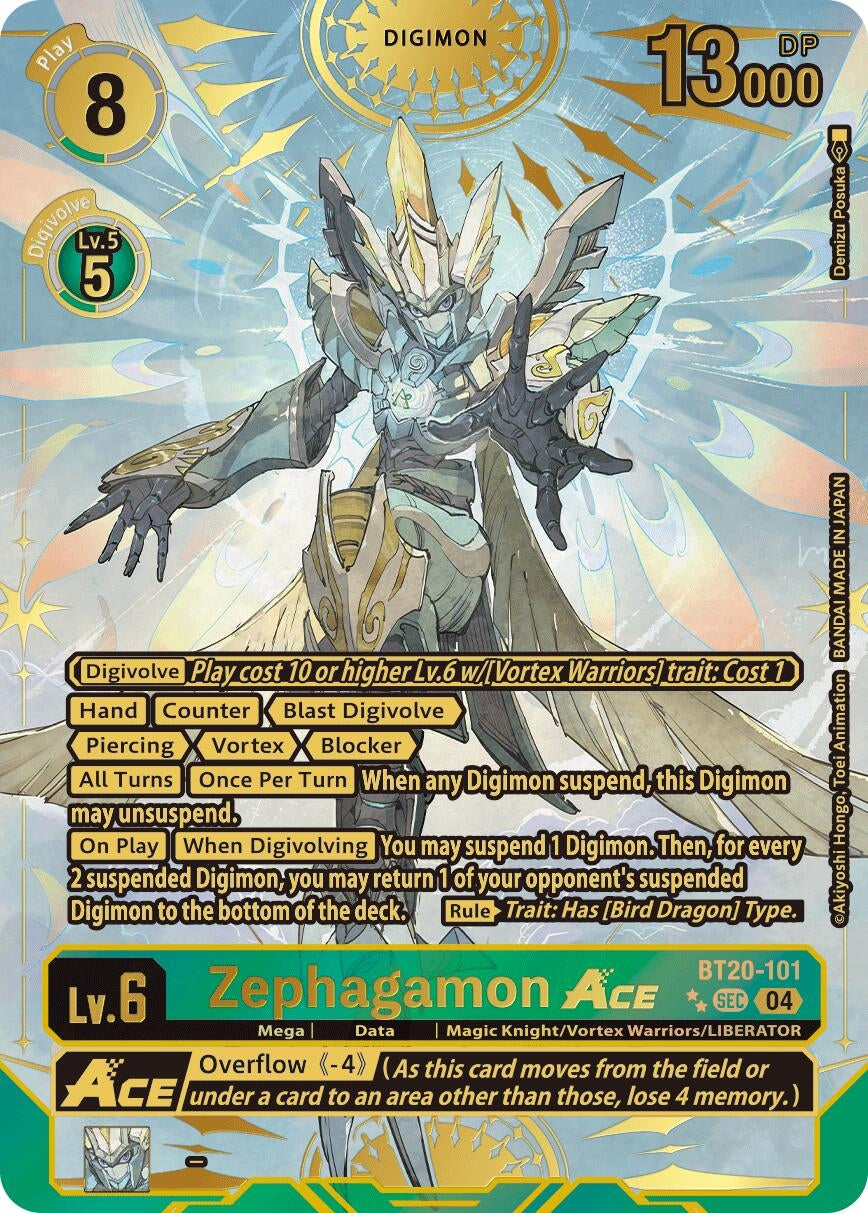 Image for Zephagamon ACE (Textured) (BT19-20) (BT20-101 SEC) - Digimon Card Game