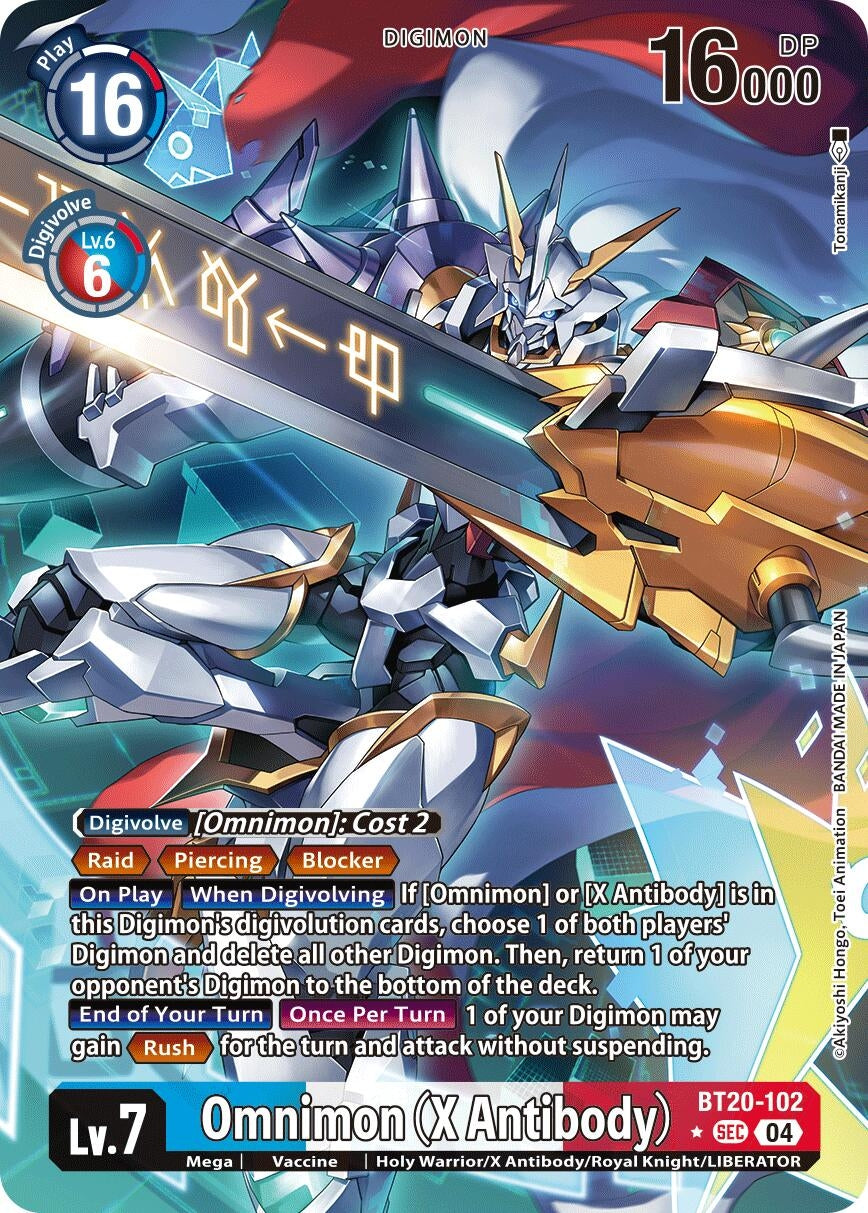 Image for Omnimon (X Antibody) (Alternate Art) (BT19-20) (BT20-102 SEC) - Digimon Card Game