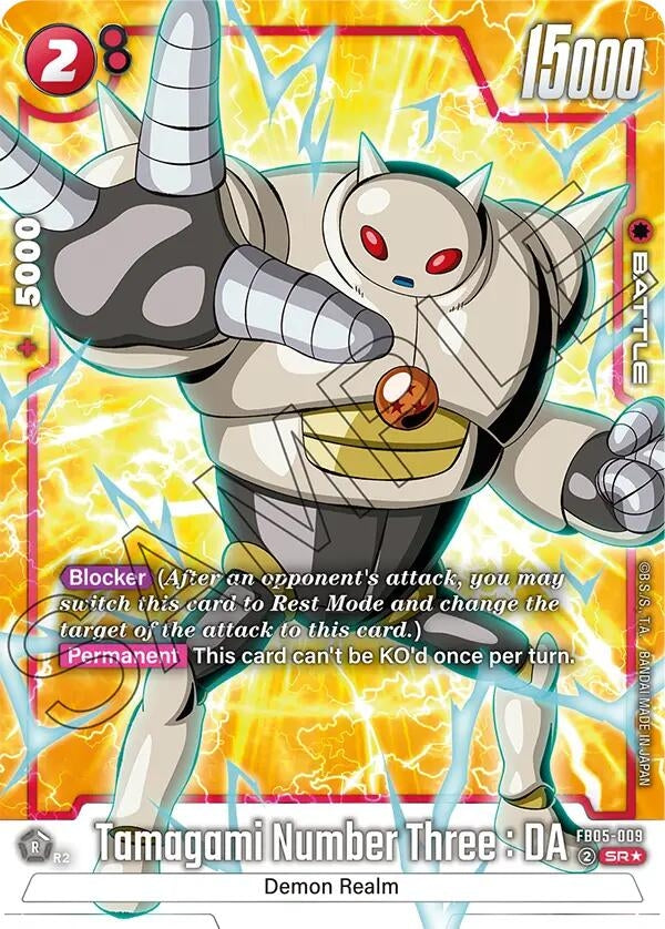 Image for Tamagami Number Three : DA (Alternate Art) (New Adventure) (FB05-009) - Dragon Ball Super: Fusion World