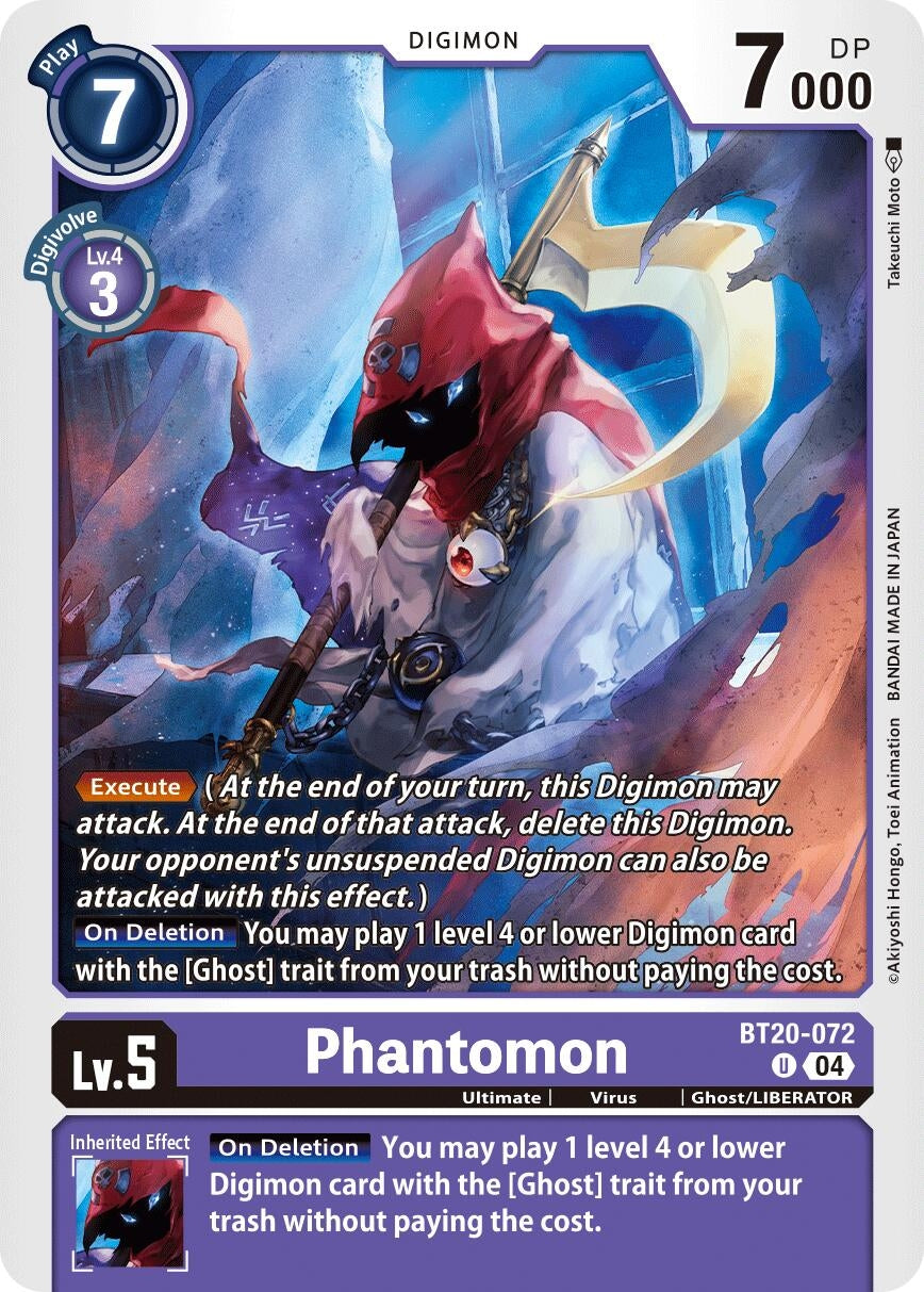 Image for Phantomon (BT19-20) (BT20-072 U) - Digimon Card Game