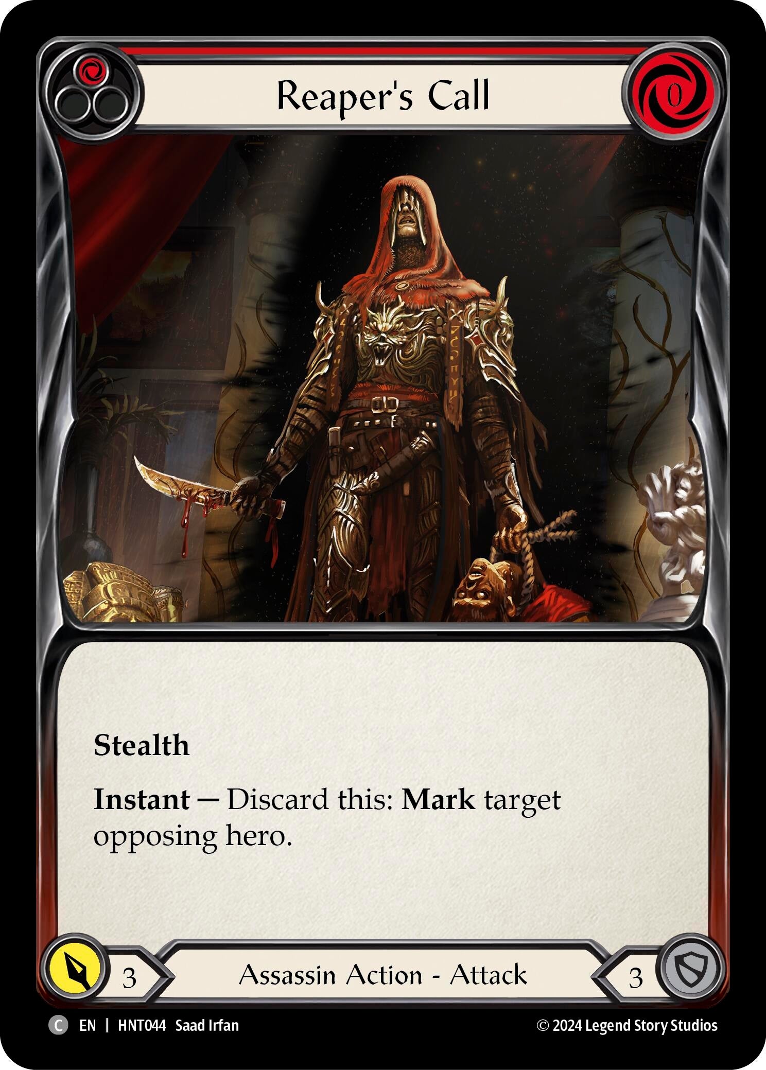 Image for Reaper's Call (Red) (The Hunted) (HNT044) - Flesh and Blood TCG