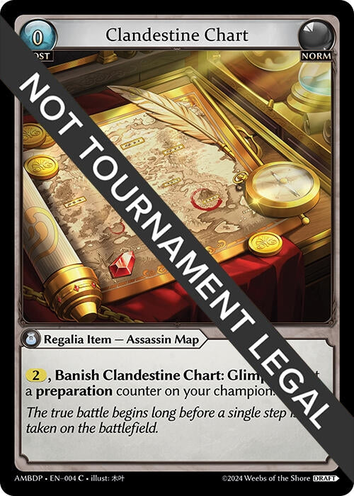 Image for Clandestine Chart (Mortal Ambition Draft Pack) (004) - Grand Archive TCG