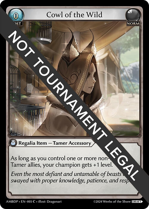 Image for Cowl of the Wild (Mortal Ambition Draft Pack) (005) - Grand Archive TCG