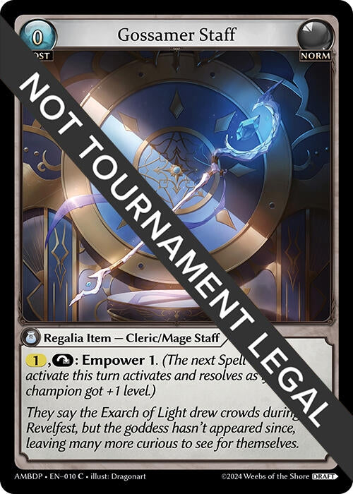 Image for Gossamer Staff (Mortal Ambition Draft Pack) (010) - Grand Archive TCG