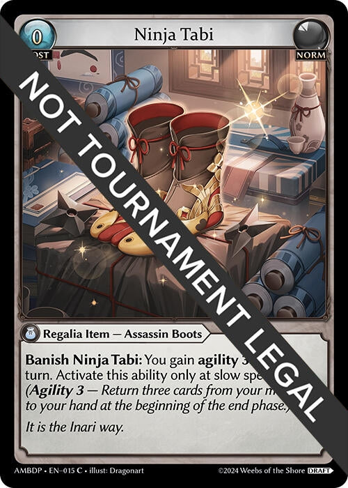 Image for Ninja Tabi (Mortal Ambition Draft Pack) (015) - Grand Archive TCG