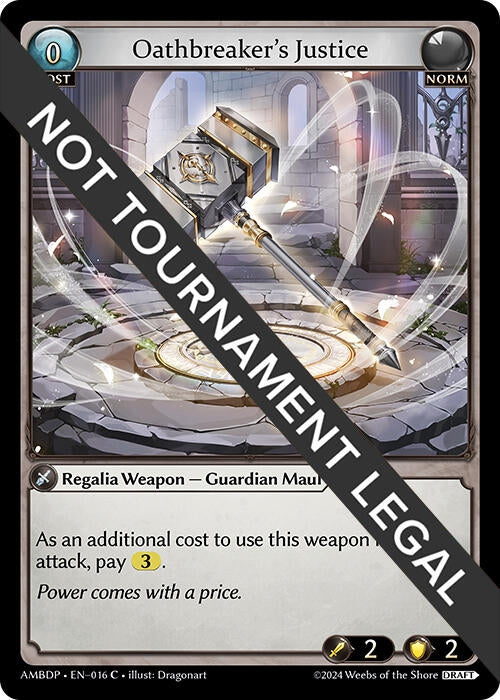 Image for Oathbreaker's Justice (Mortal Ambition Draft Pack) (016) - Grand Archive TCG
