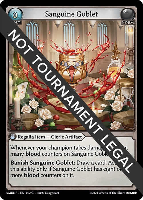 Image for Sanguine Goblet (Mortal Ambition Draft Pack) (022) - Grand Archive TCG