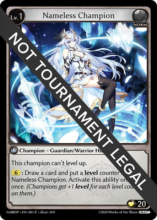 Image for Nameless Champion (Guardian/Warrior) (Mortal Ambition Draft Pack) (001) - Grand Archive TCG