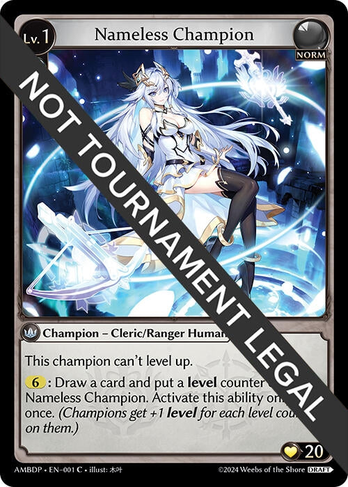 Image for Nameless Champion (Cleric/Ranger) (Mortal Ambition Draft Pack) (001) - Grand Archive TCG