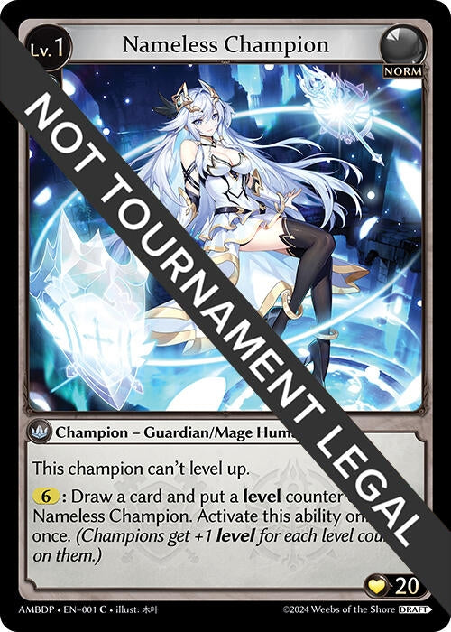 Image for Nameless Champion (Guardian/Mage) (Mortal Ambition Draft Pack) (001) - Grand Archive TCG