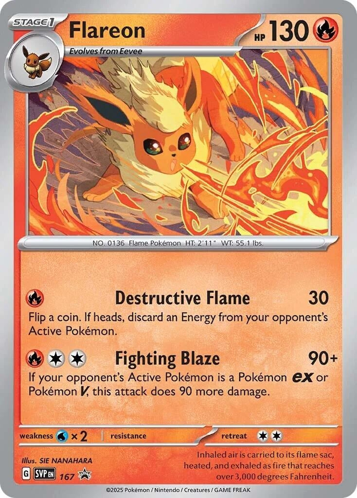 Image for Flareon - 167 (SV: Scarlet & Violet Promo Cards) (167) - Pokemon