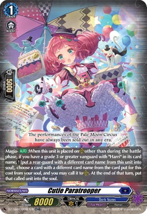 Image for Cutie Paratrooper (TDR) (DZ-SS02: Stride Deckset -Harri-) (DZ-SS02/008EN-R) - Cardfight Vanguard