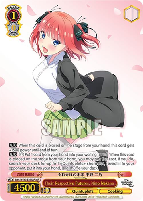 Image for Their Respective Futures, Nino Nakano (IGP) (The Quintessential Quintuplets Specials Premium Booster) (5HY/WE43-E29IGP IGP) - Weiss Schwarz