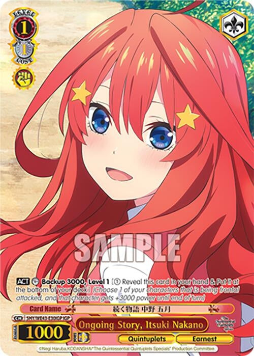 Image for Ongoing Story, Itsuki Nakano (IGP) (The Quintessential Quintuplets Specials Premium Booster) (5HY/WE43-E30IGP IGP) - Weiss Schwarz