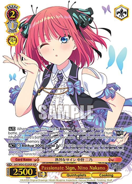 Image for Passionate Sign, Nino Nakano (IGP) (The Quintessential Quintuplets Specials Premium Booster) (5HY/WE43-E32IGP IGP) - Weiss Schwarz