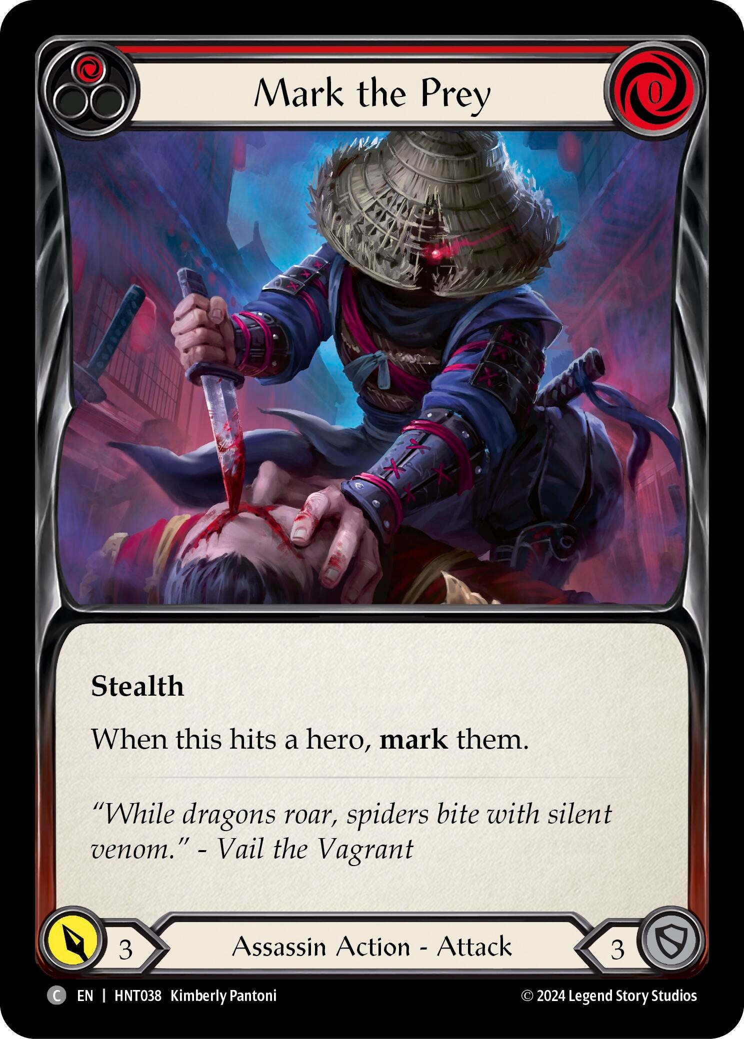 Image for Mark the Prey (Red) (The Hunted) (HNT038) - Flesh and Blood TCG