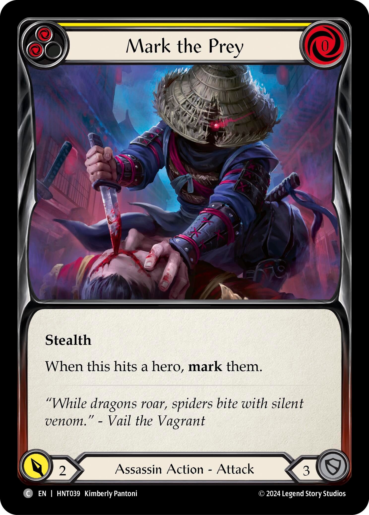 Image for Mark the Prey (Yellow) (The Hunted) (HNT039) - Flesh and Blood TCG