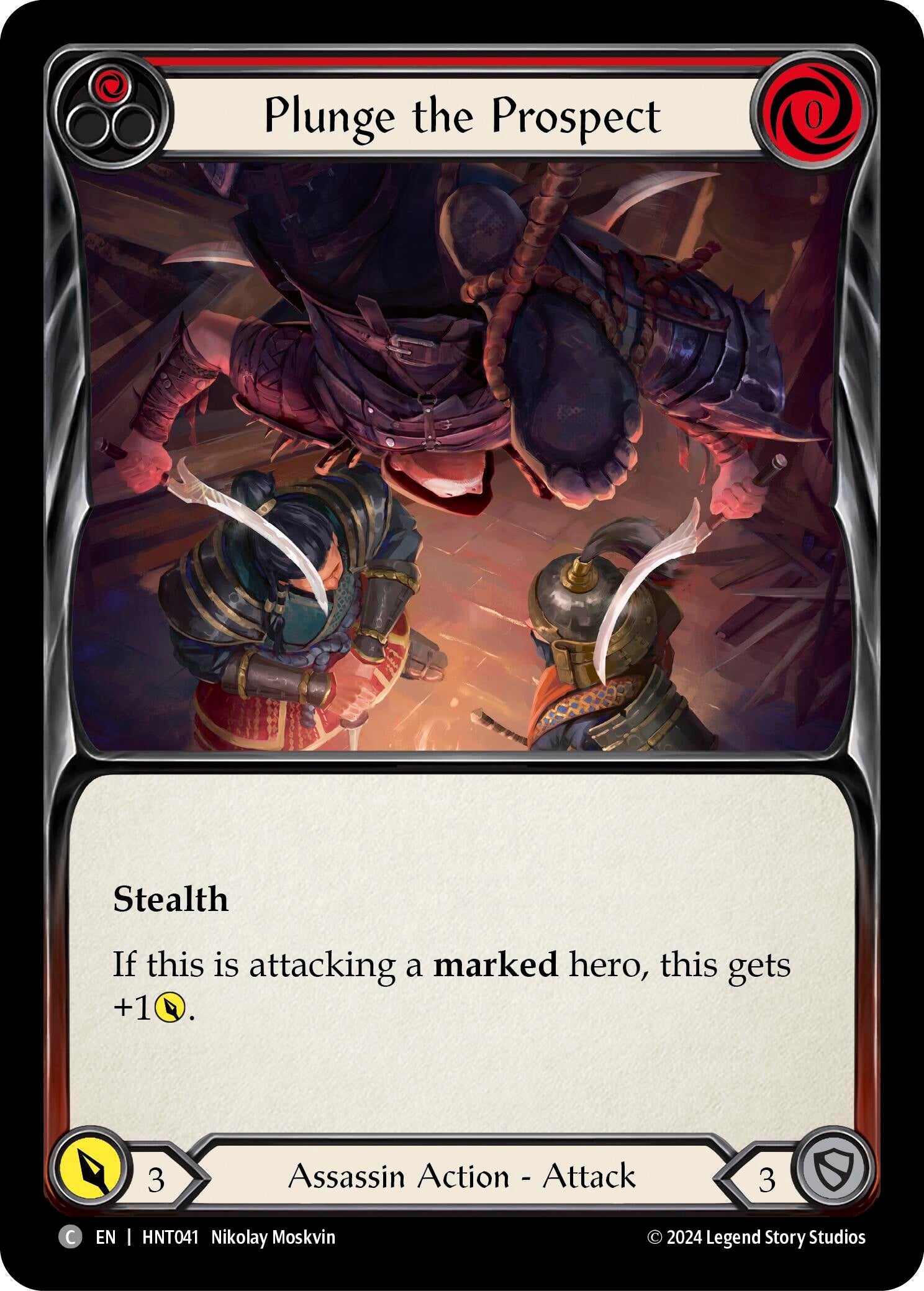 Image for Plunge the Prospect (Red) (The Hunted) (HNT041) - Flesh and Blood TCG