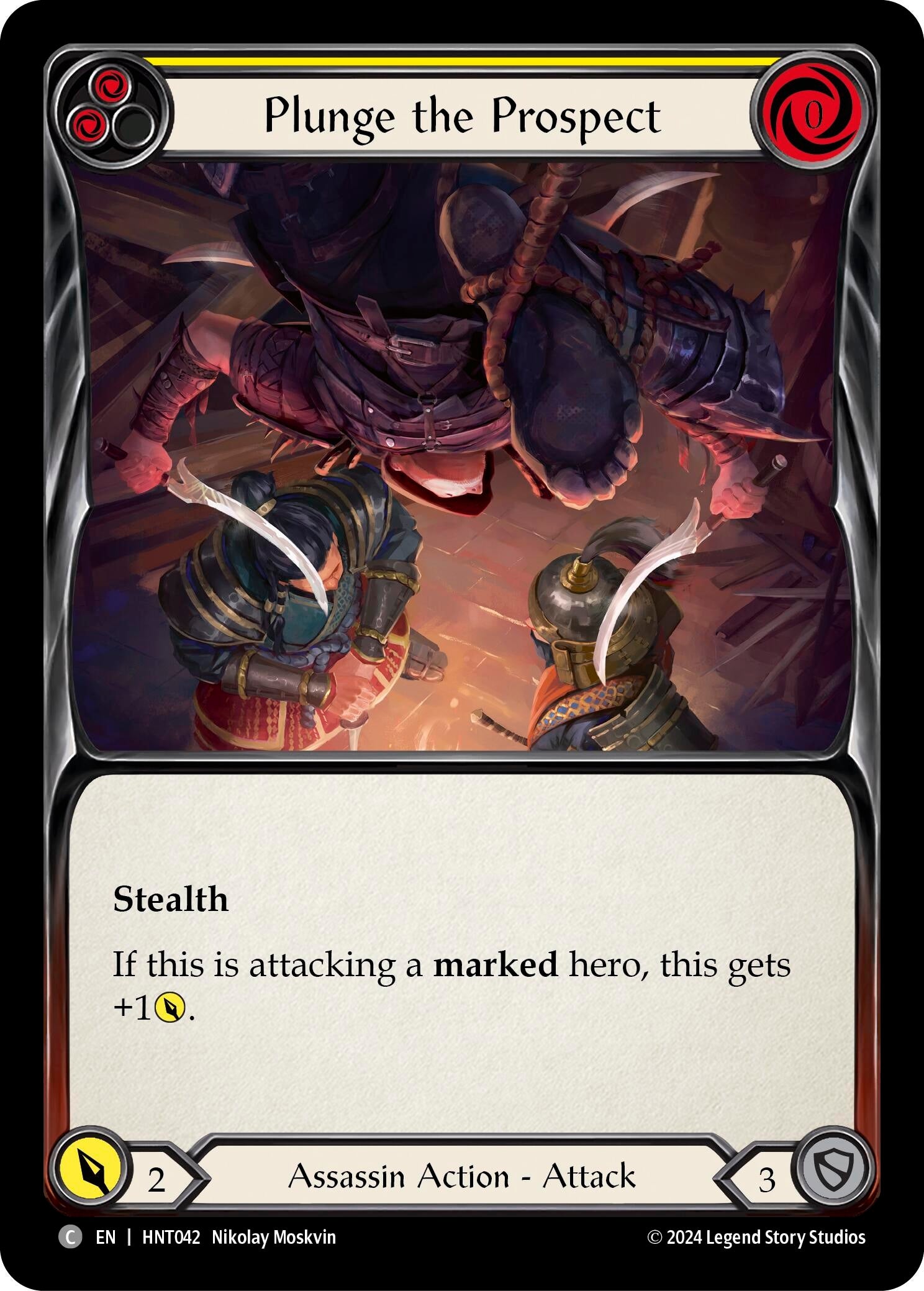 Image for Plunge the Prospect (Yellow) (The Hunted) (HNT042) - Flesh and Blood TCG