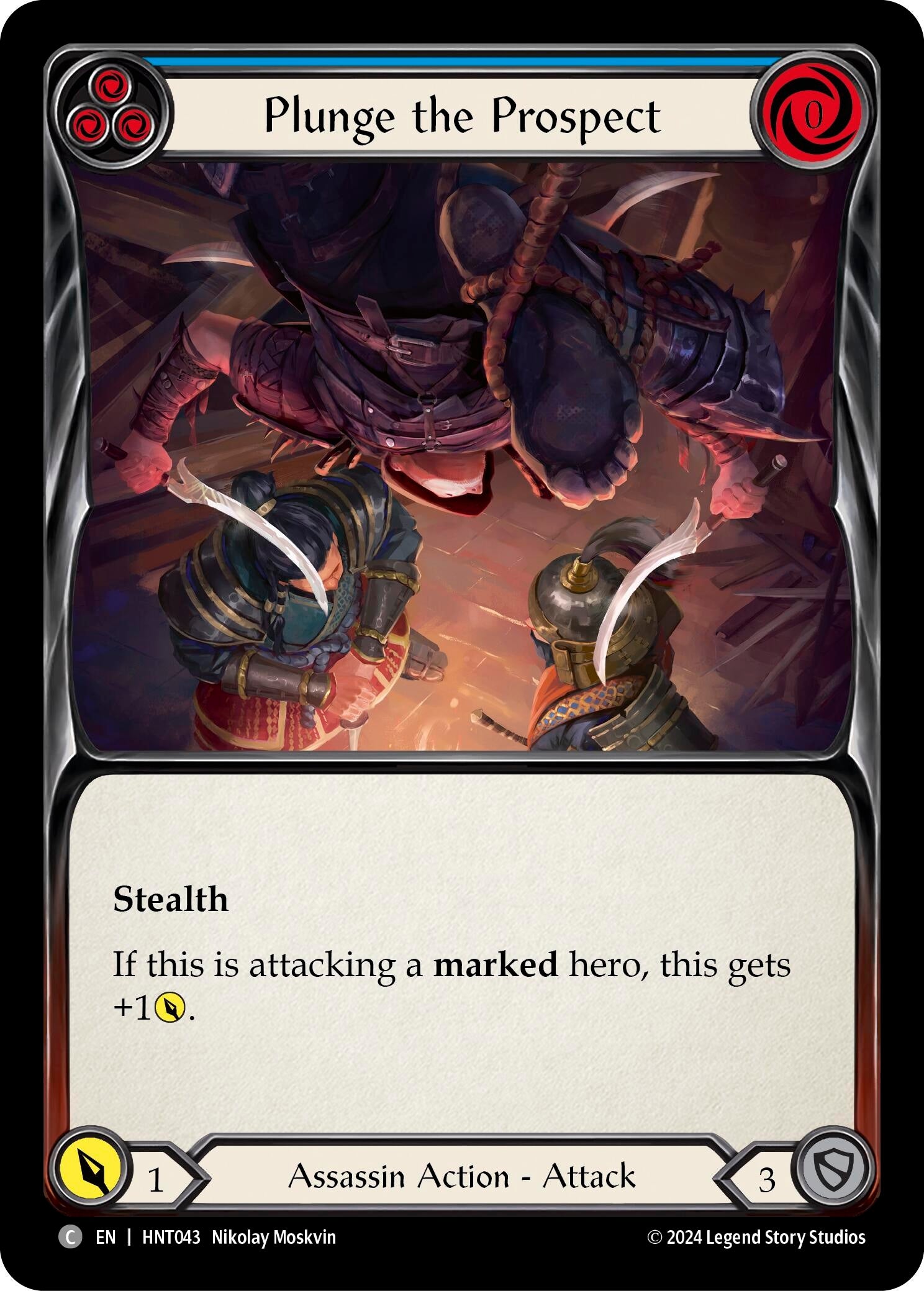 Image for Plunge the Prospect (Blue) (The Hunted) (HNT043) - Flesh and Blood TCG