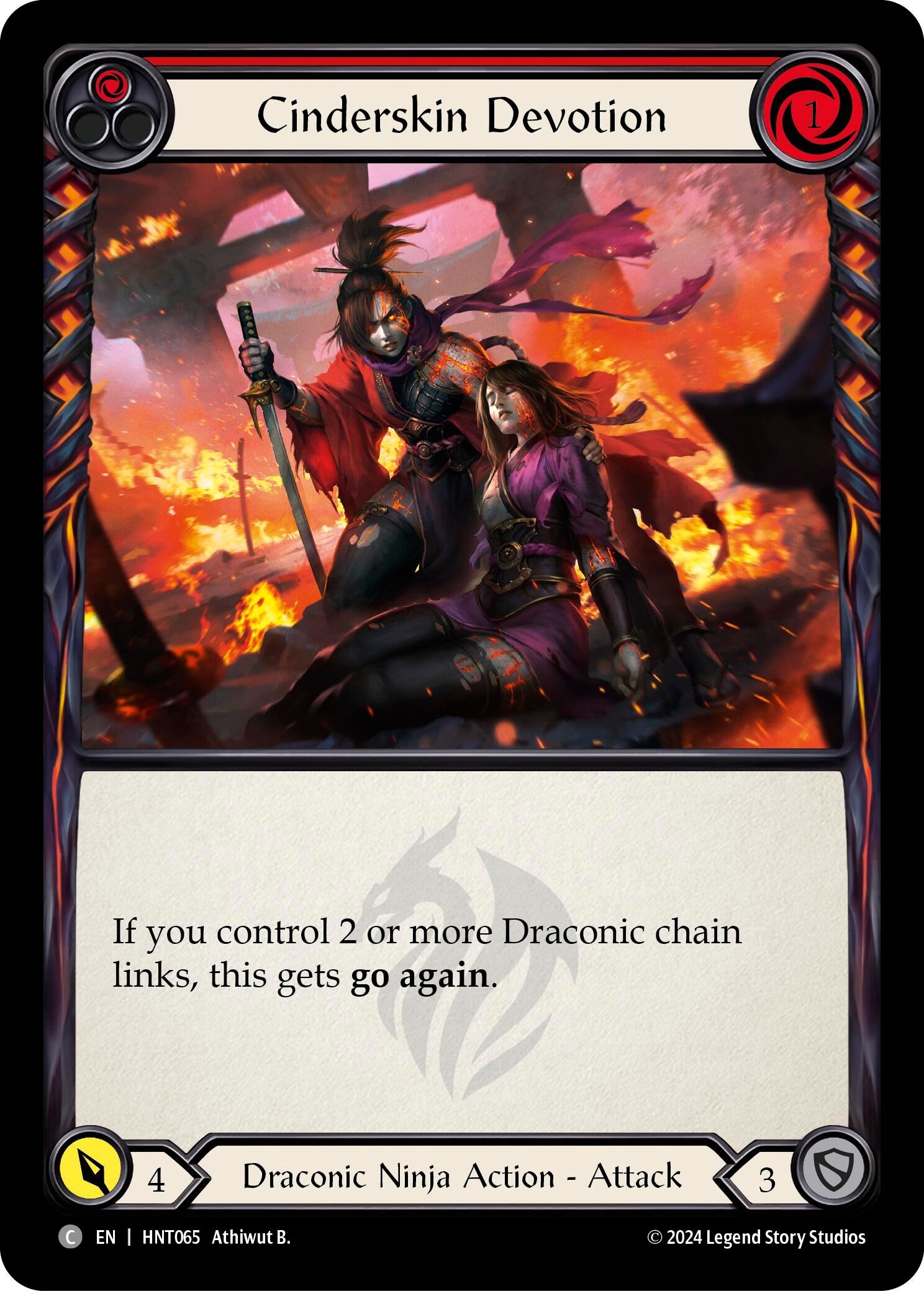 Image for Cinderskin Devotion (Red) (The Hunted) (HNT065) - Flesh and Blood TCG