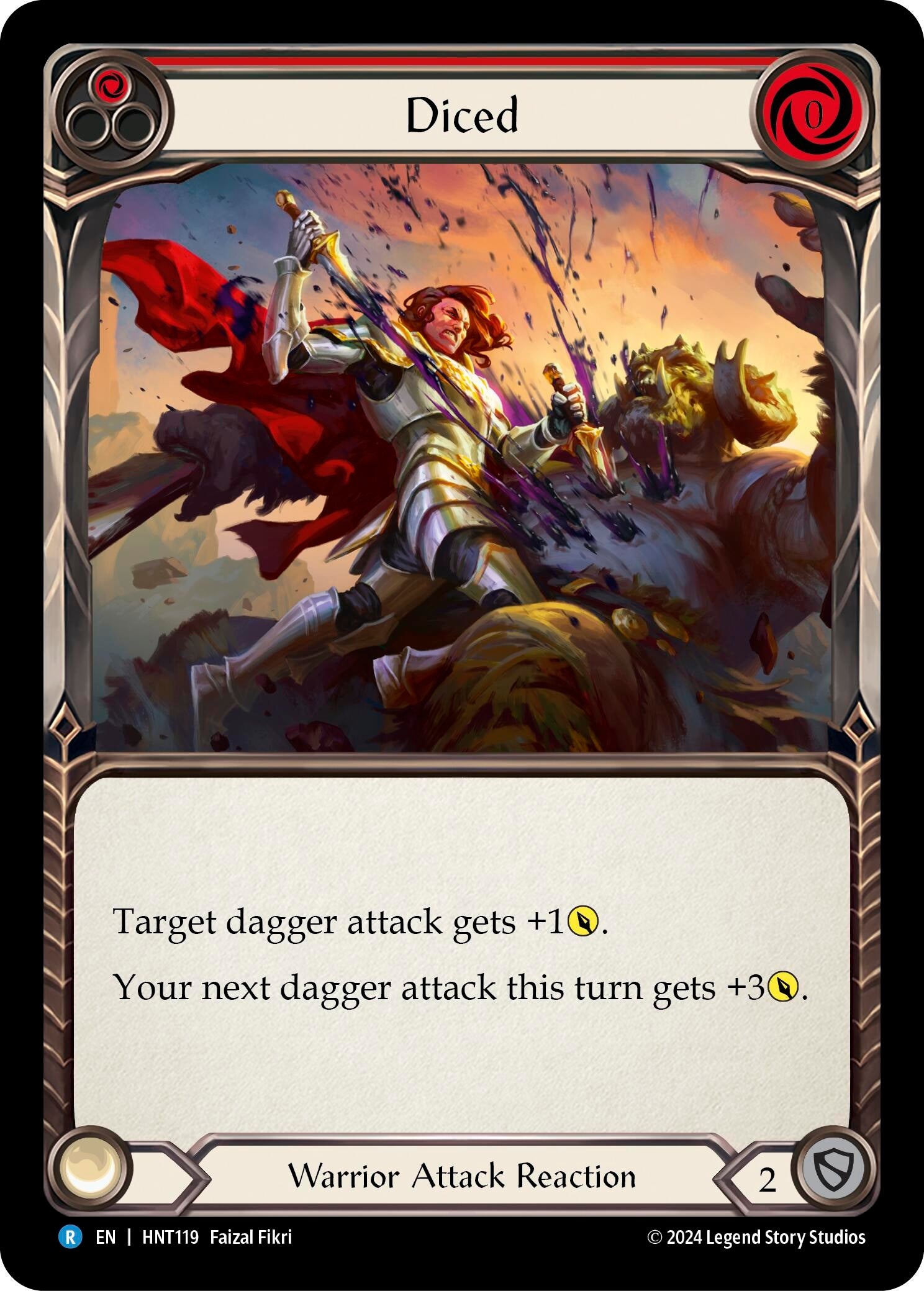Image for Diced (Red) (The Hunted) (HNT119) - Flesh and Blood TCG