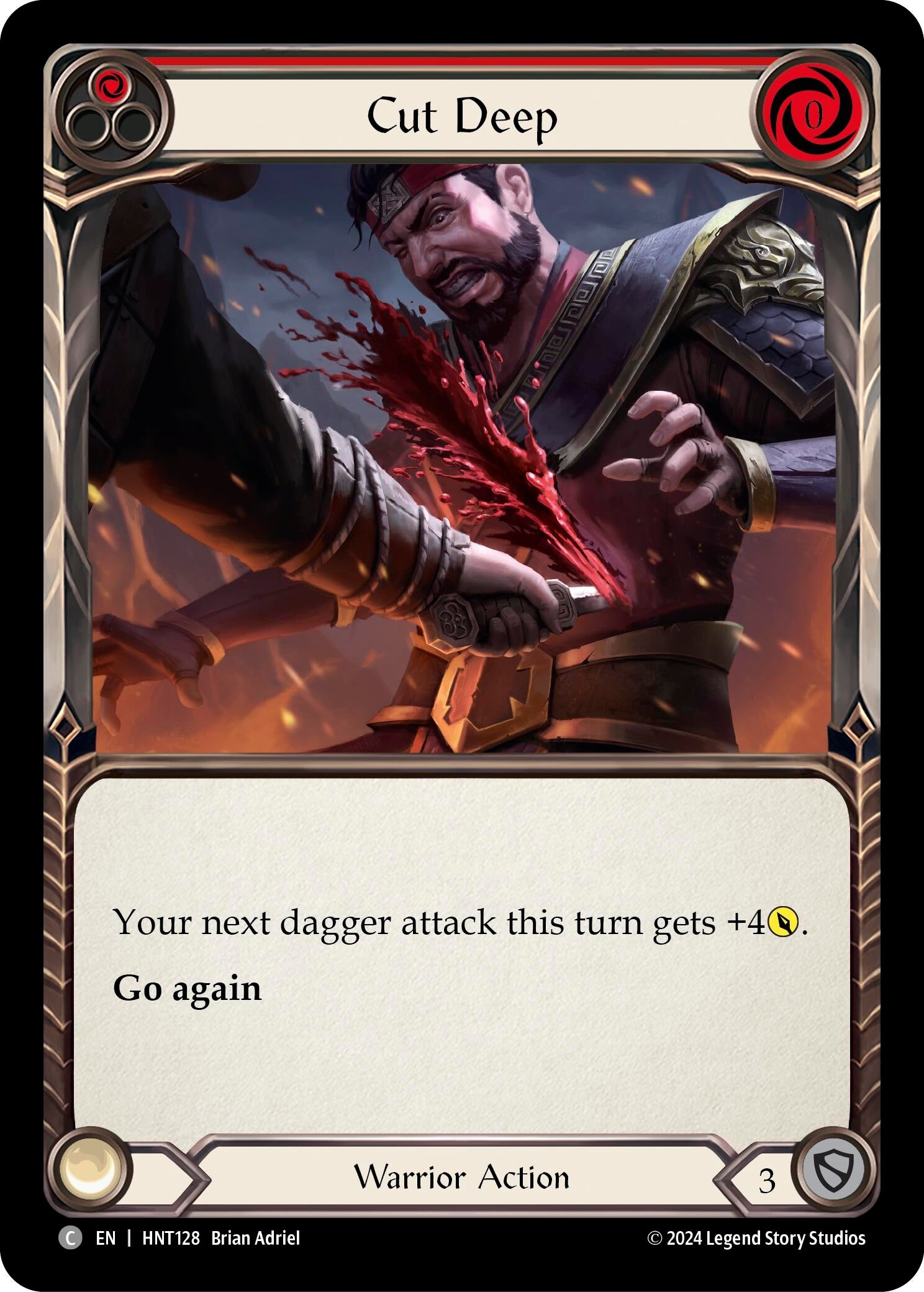 Image for Cut Deep (Red) (The Hunted) (HNT128) - Flesh and Blood TCG