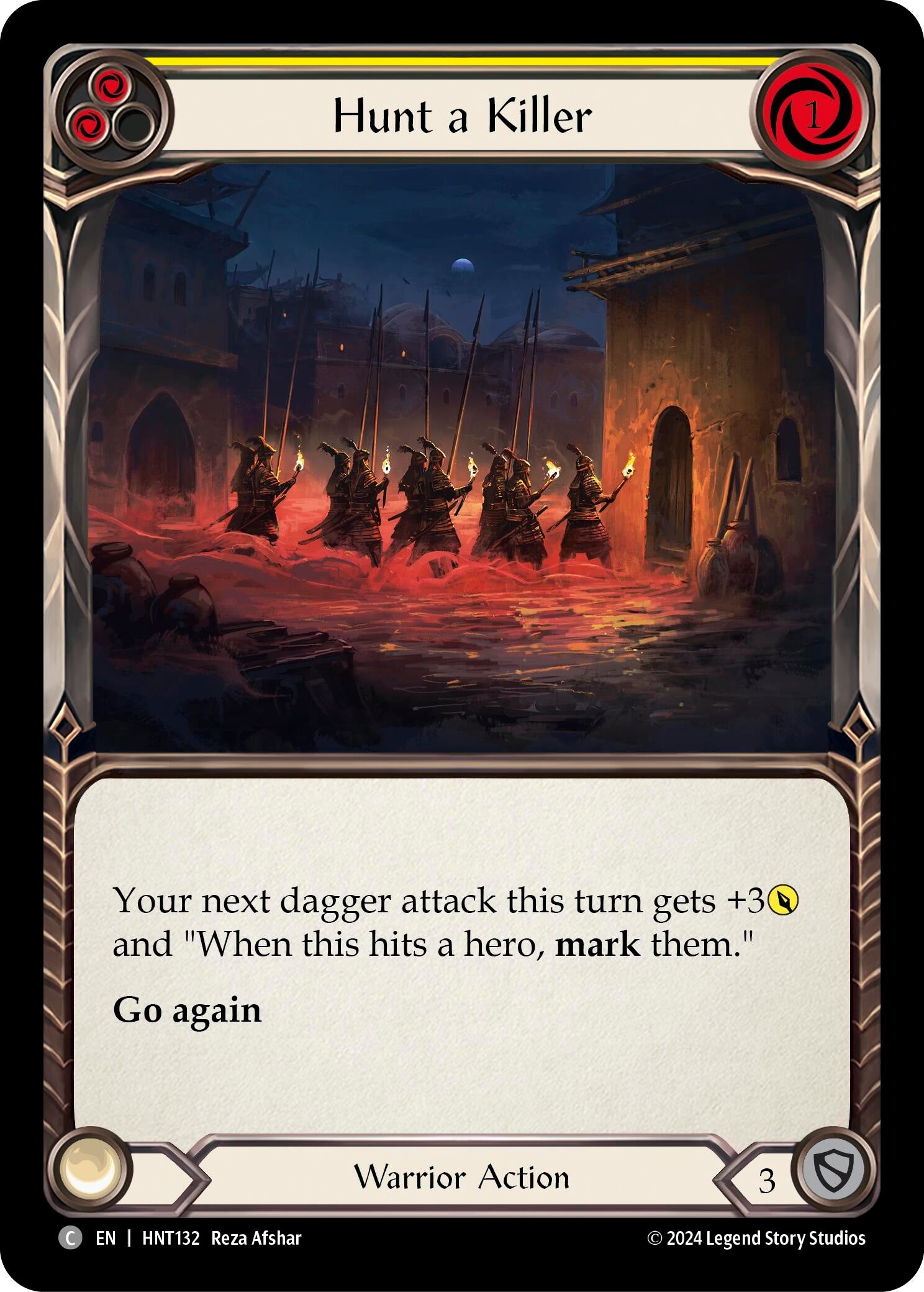 Image for Hunt a Killer (Yellow) (The Hunted) (HNT132) - Flesh and Blood TCG