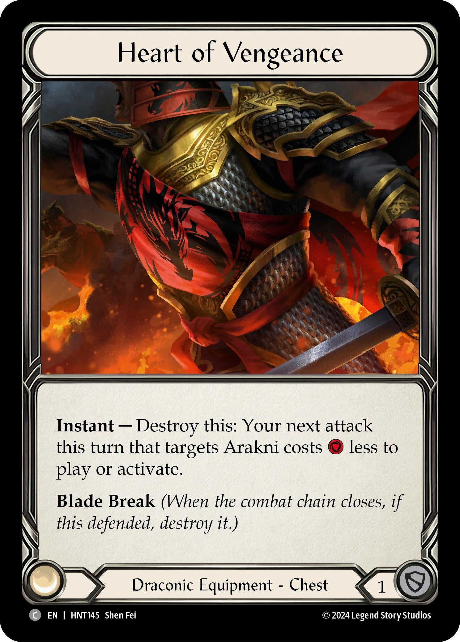 Image for Heart of Vengeance (The Hunted) (HNT145) - Flesh and Blood TCG