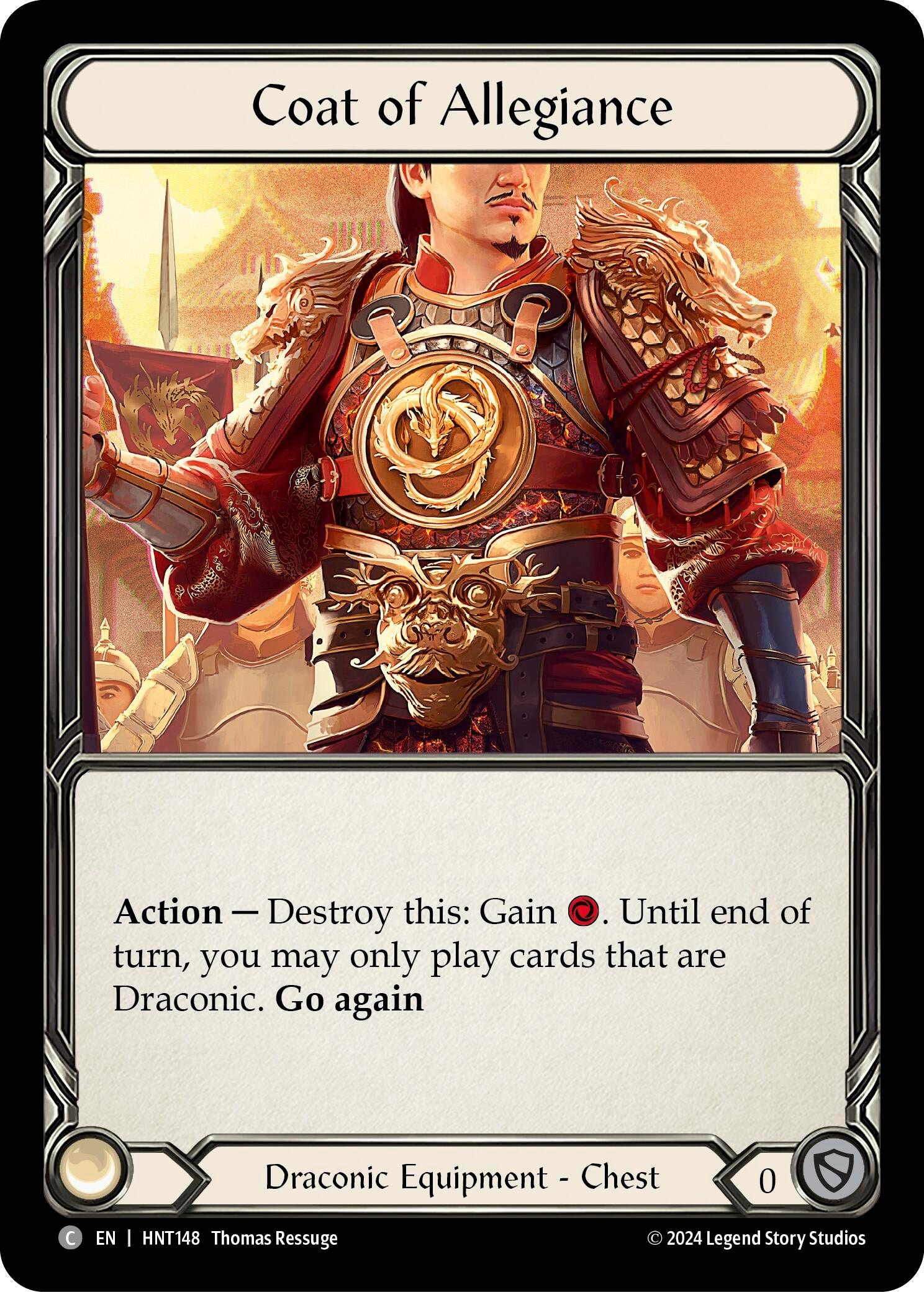 Image for Coat of Allegiance (The Hunted) (HNT148) - Flesh and Blood TCG