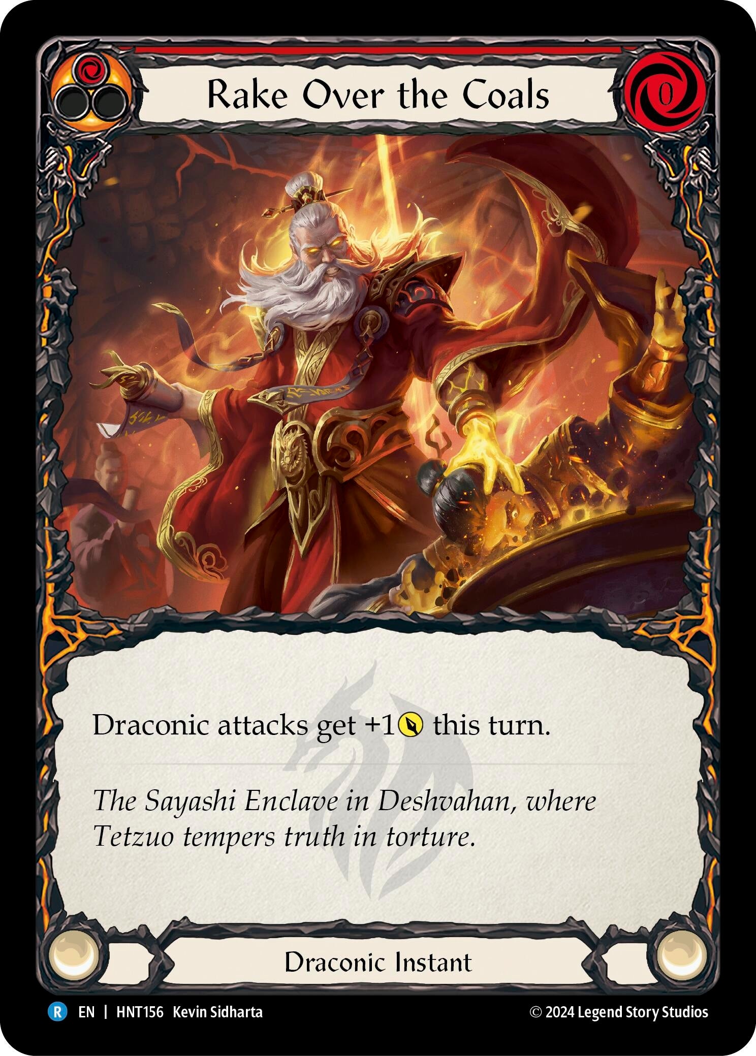 Image for Rake Over the Coals (Red) (The Hunted) (HNT156) - Flesh and Blood TCG