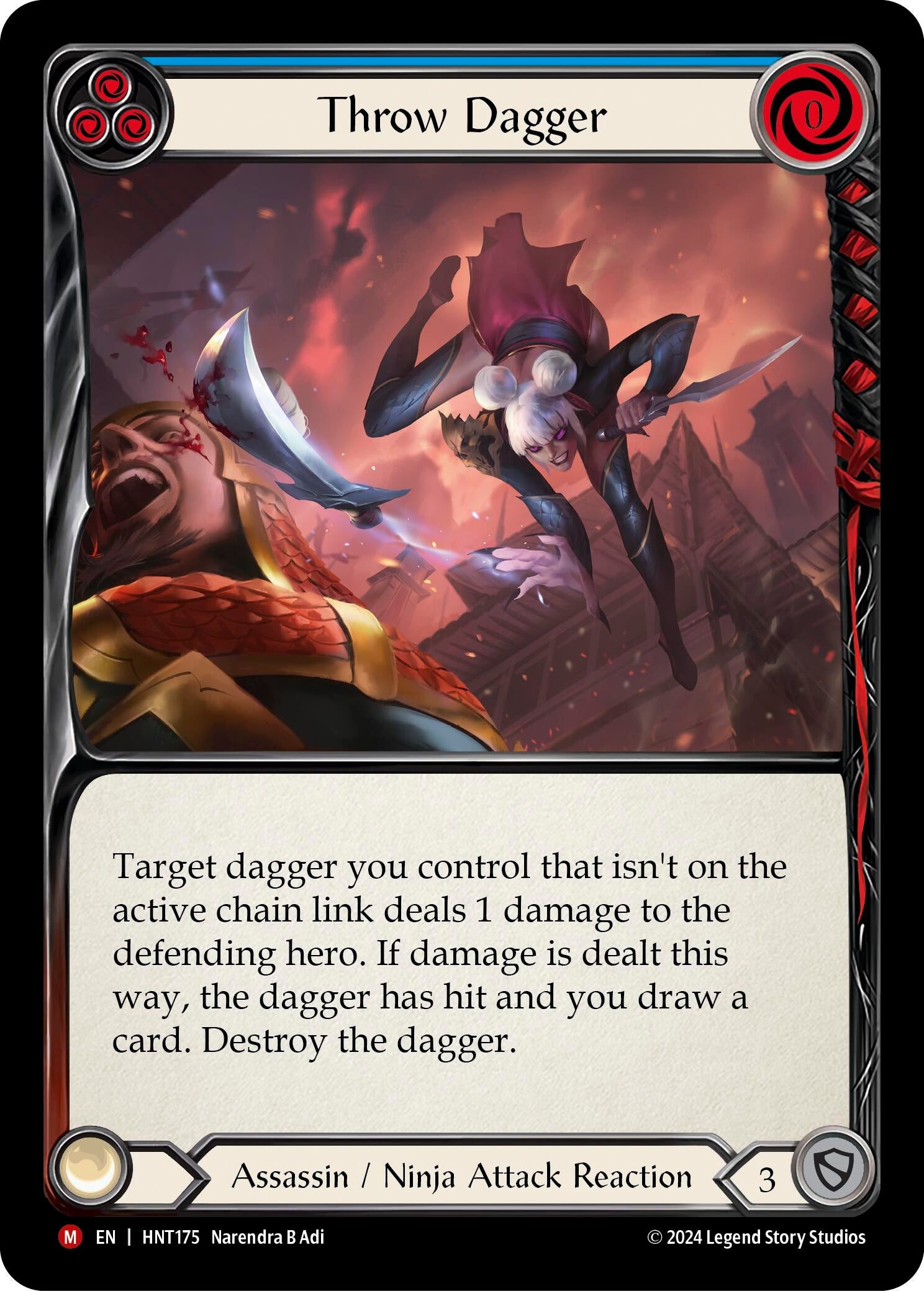 Image for Throw Dagger (The Hunted) (HNT175) - Flesh and Blood TCG