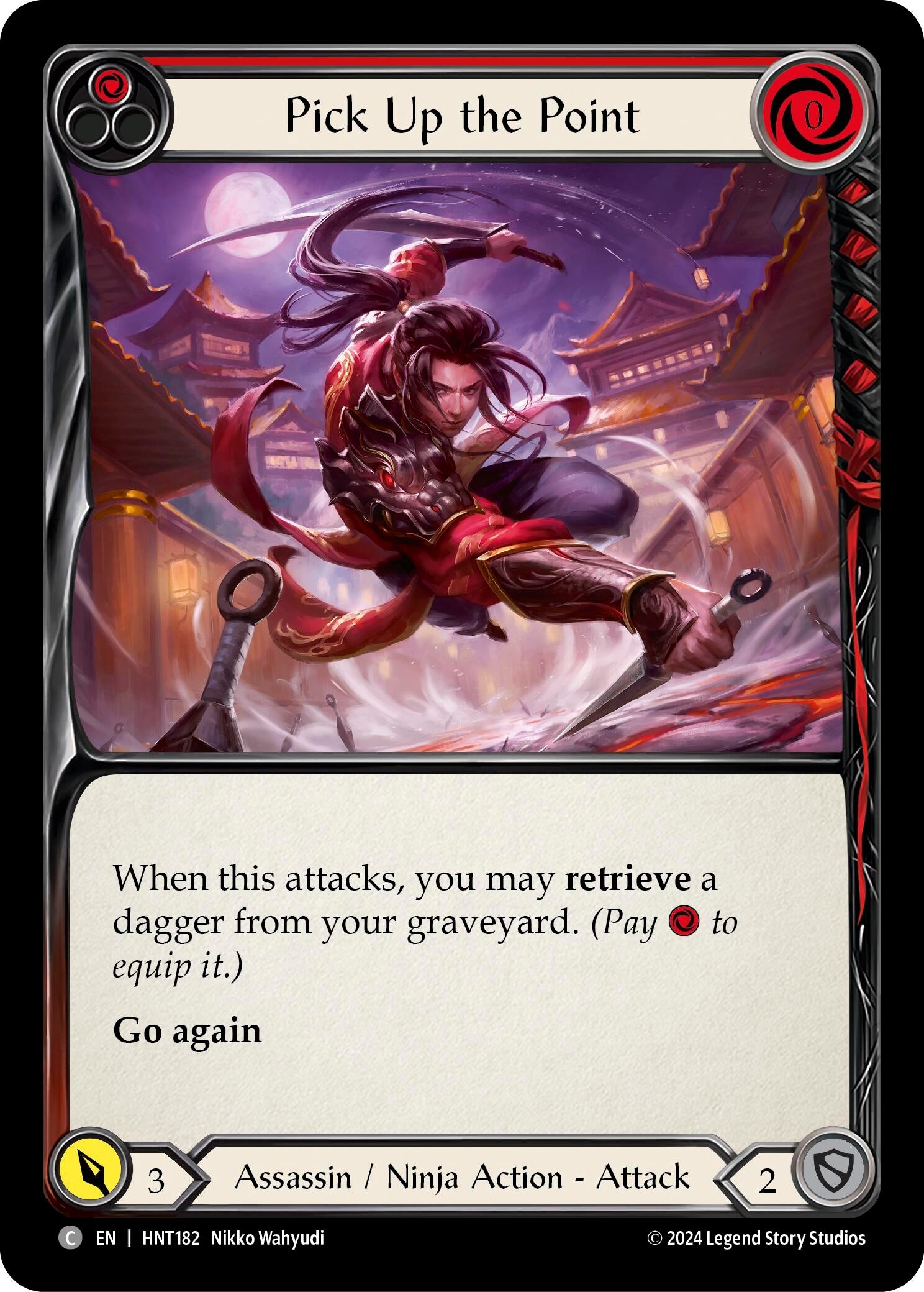 Image for Pick Up the Point (Red) (The Hunted) (HNT182) - Flesh and Blood TCG