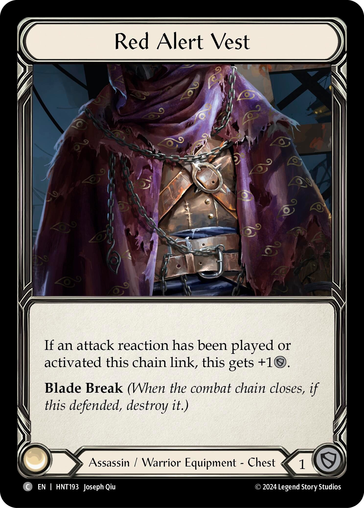 Image for Red Alert Vest (The Hunted) (HNT193) - Flesh and Blood TCG