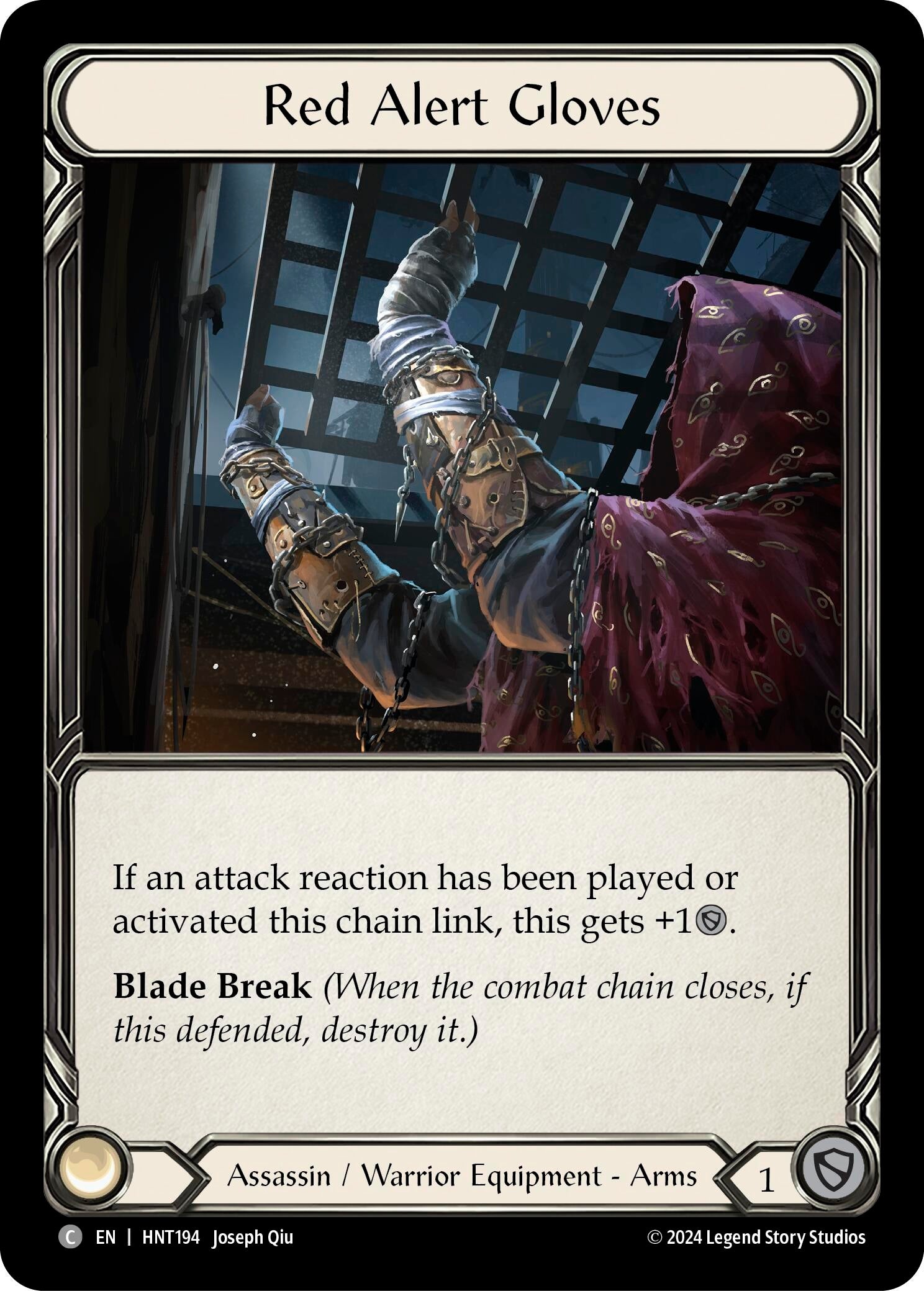 Image for Red Alert Gloves (The Hunted) (HNT194) - Flesh and Blood TCG
