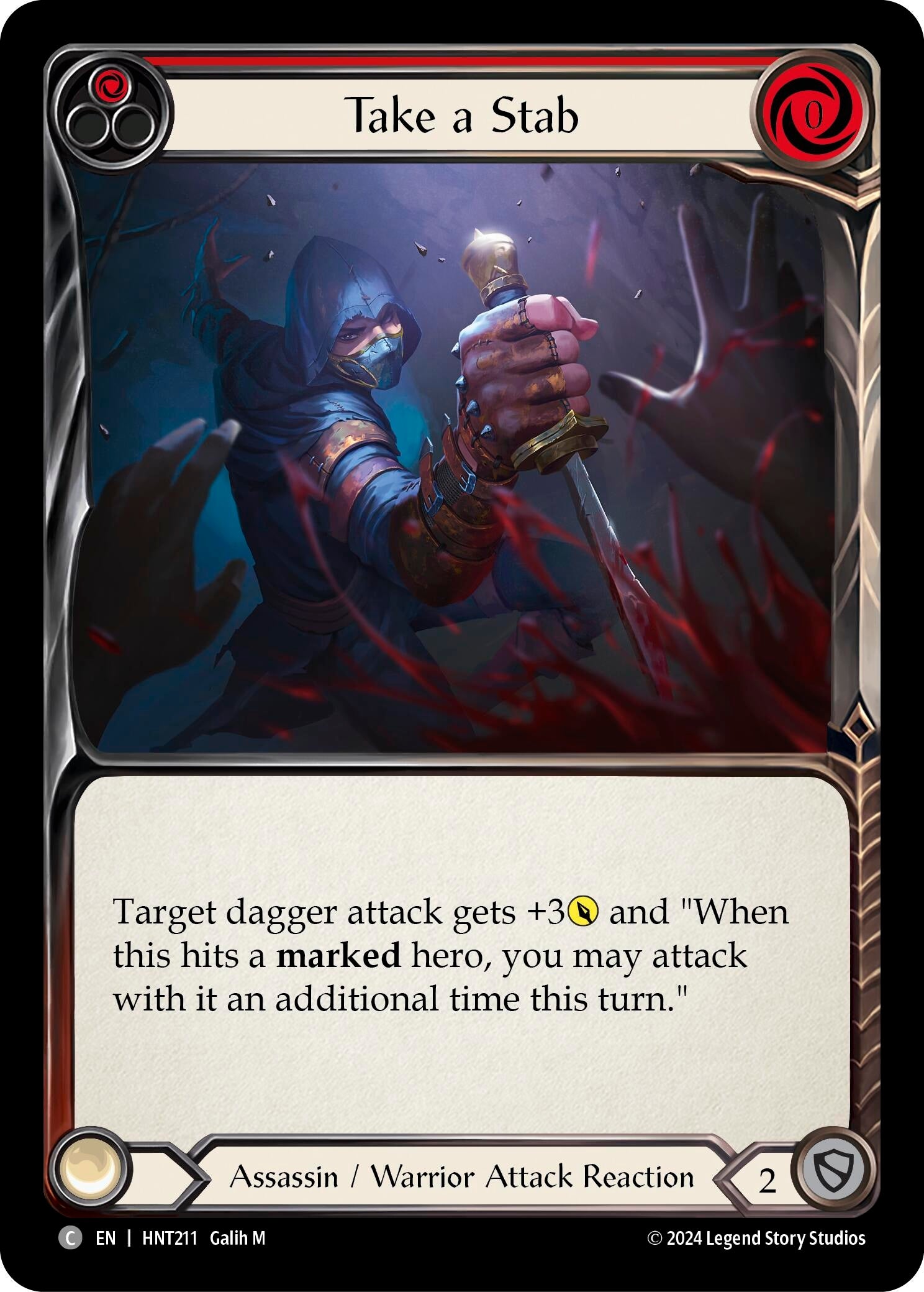 Image for Take a Stab (Red) (The Hunted) (HNT211) - Flesh and Blood TCG
