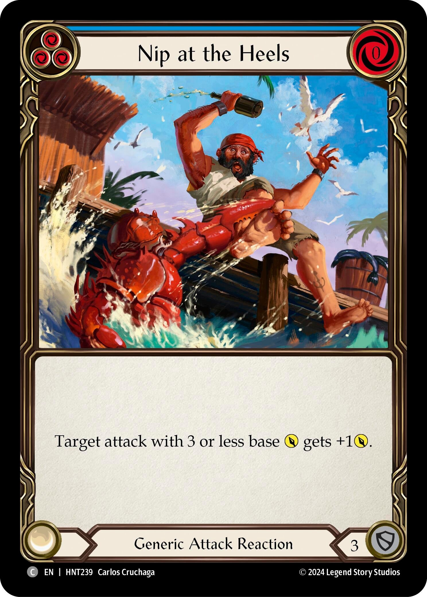 Image for Nip at the Heels (Blue) (The Hunted) (HNT239) - Flesh and Blood TCG