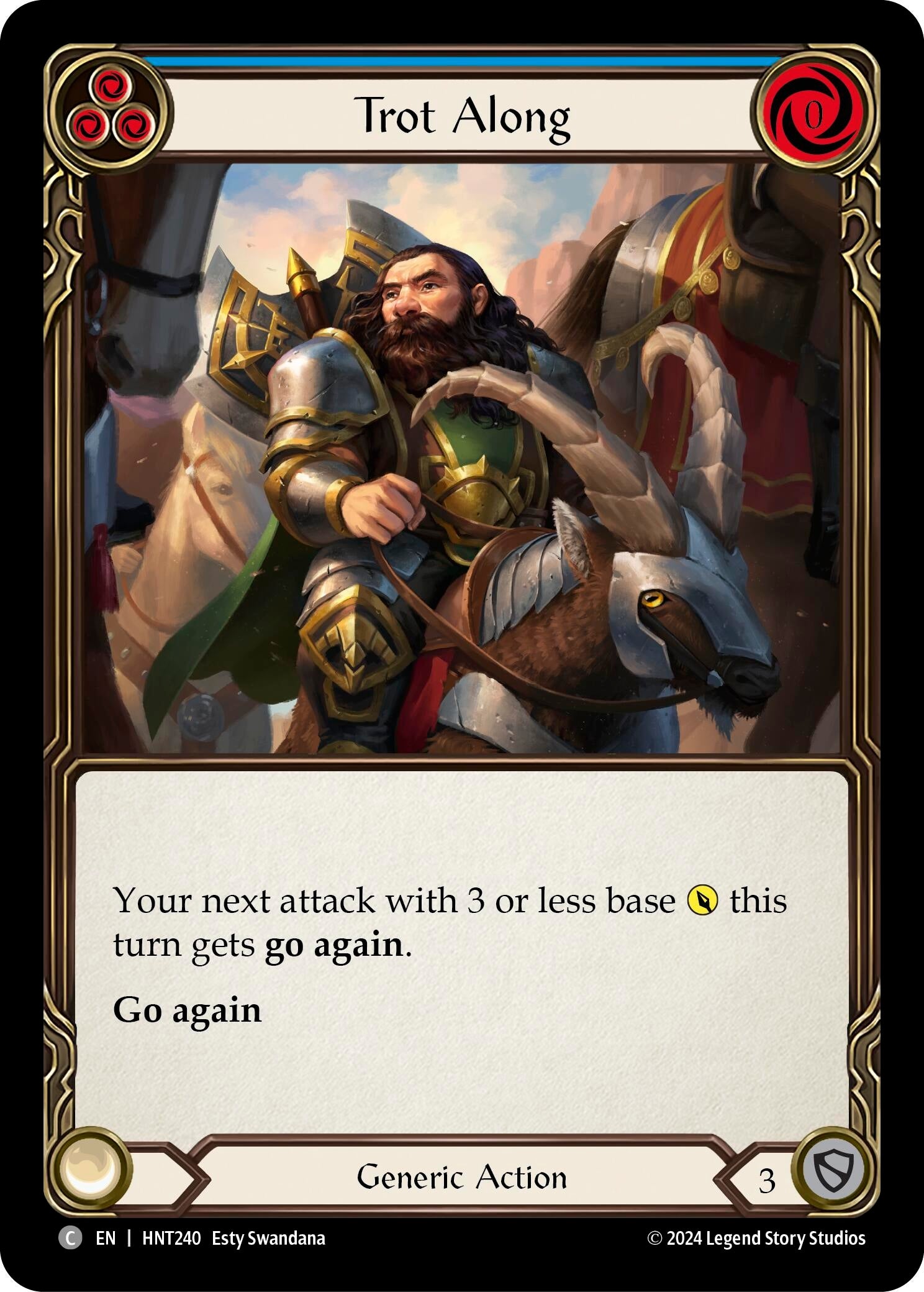 Image for Trot Along (Blue) (The Hunted) (HNT240) - Flesh and Blood TCG