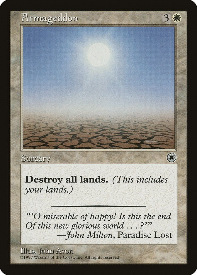 Image for Armageddon (Portal) - Magic: The Gathering