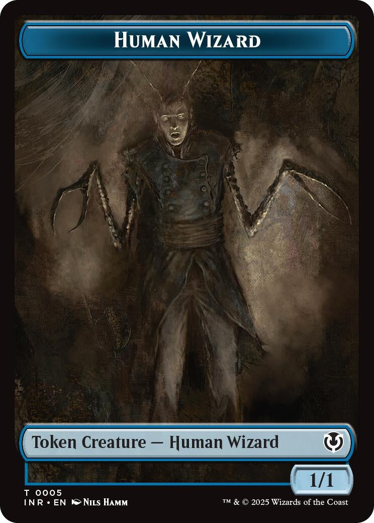 Image for Human Wizard // Emblem - Jace, Unraveler of Secrets Double-Sided Token (Innistrad Remastered) (5 // 25) - Magic: The Gathering