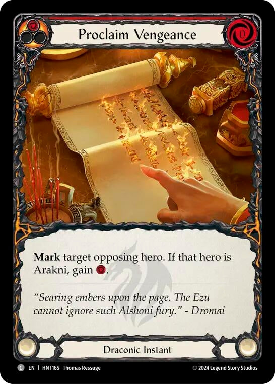 Image for Proclaim Vengeance (The Hunted) - Flesh and Blood TCG